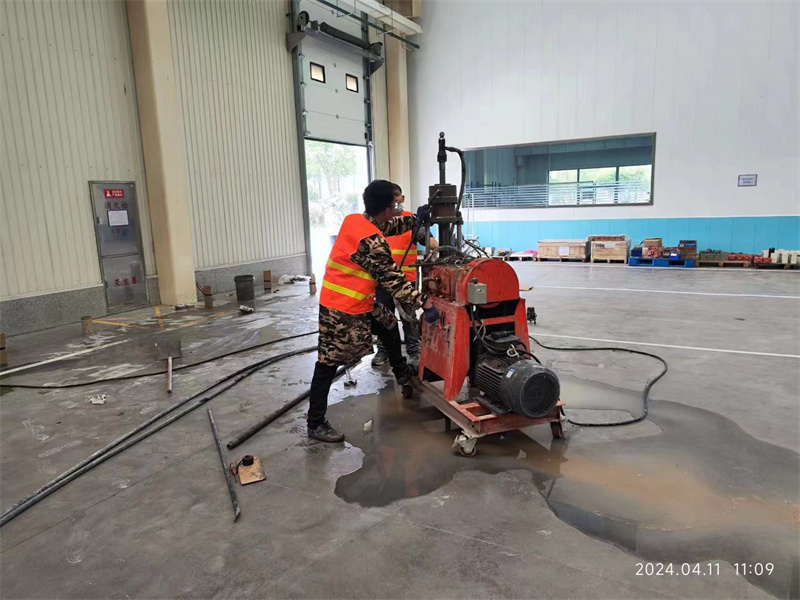 滦平厂房地面下沉塌陷注浆加固施工